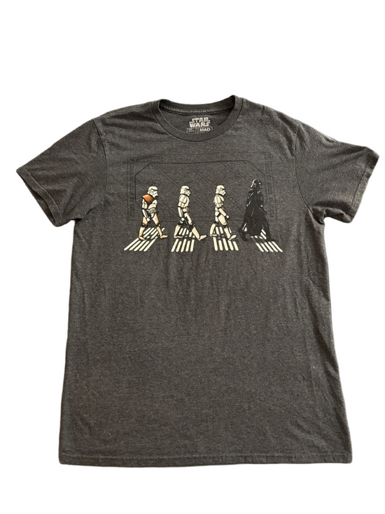 Star Wars Other - Star Wars Stormtrooper Abbey Road Graphic Tee Gray Darth Vader Shirt Medium